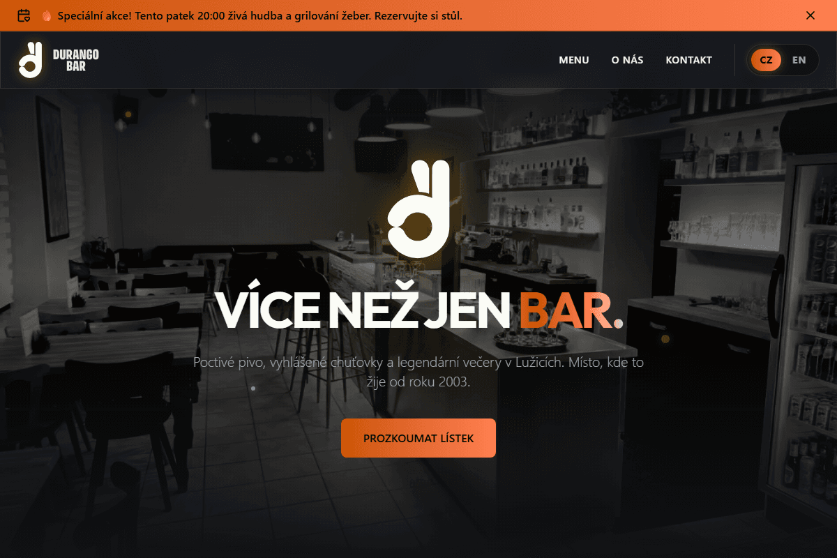 durango website screenshot